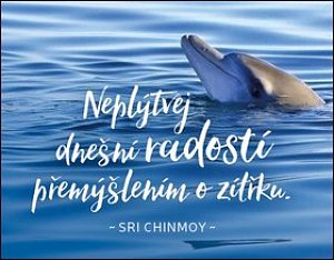 Magnet na lednici - Neplýtvej dnešní radostí přemýšlením o zítřku