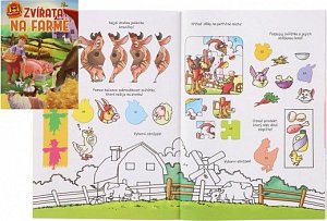 Zvířata na farmě - 101 aktivity s nálepkami