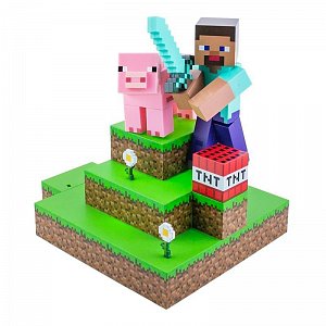 Minecraft Světlo - Steve diorama