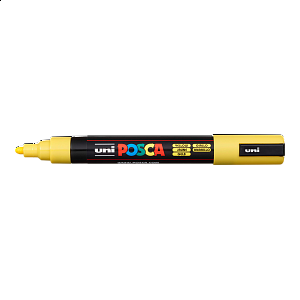 Posca popisovač PC-5M, 1,8 - 2,5 mm, žlutá (2)