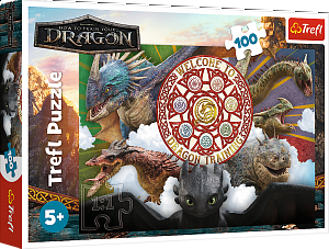 Puzzle Jak vycvičit draka Draci s akci 100 dílků