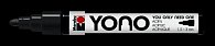 Marabu YONO akrylový popisovač 1,5-3 mm - tmavě šedý