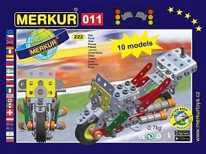 Merkur 011 Motocykl 222 dílů, 10 modelů