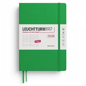 Daily Planner 2026 Medium (A5) Spring Leaf