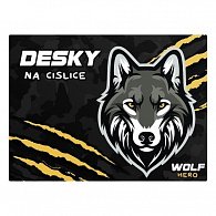 Desky na číslice - Vlk