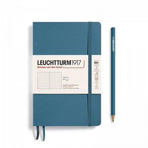 Leuchtturm1917 Zápisník Stone Blue Softcover B6+ tečkovaný