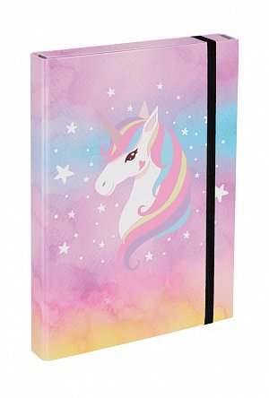 BAAGL Desky na školní sešity A4 - Rainbow Unicorn