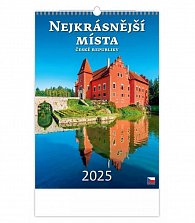 Kalendář nástěnný 2025 - Nejkrásnější místa ČR