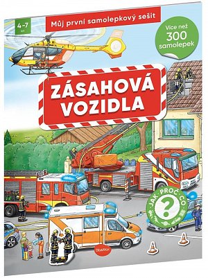 Můj první samolepkový sešit Zásahová vozidla