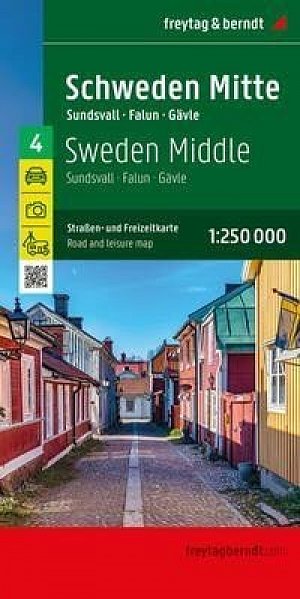 Švédsko střed 1:250 000 / automapa + rekreační mapa