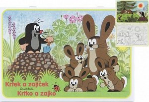 Krtek a zajíček - omalovánky A5