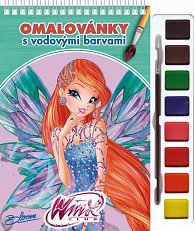 Winx Club Bloom - Omalovánky s vodovými barvami (zelená)