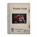 Dřevěné puzzle/Zátiší s chryzantémou A3