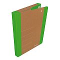DONAU Box na spisy DONAU LIFE, A4, karton, neonově zelený