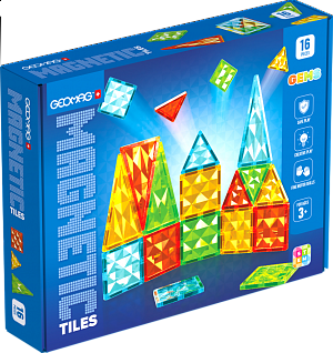 Geomag Magnetic Tiles 16 dílků