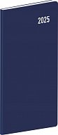 Diář 2025: Modrý - plánovací měsíční, kapesní, 8 × 18 cm