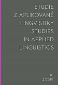 Studie z aplikované lingvistiky 2/2019