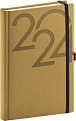 Diář 2024: Ajax - zlatý, denní, 15 × 21 cm