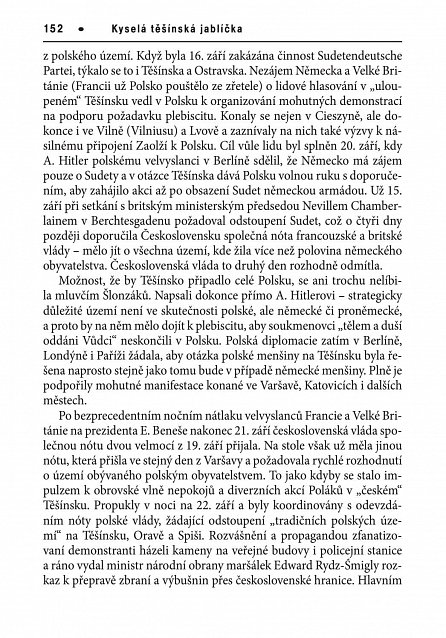 Náhled Kyselá těšínská jablíčka - Československo-polské konflikty o Těšínsko 1919, 1938, 1945, 2.  vydání