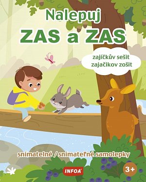 Nalepuj ZAS a ZAS Zajíčkův sešit / zajačikov zošit snímatelné / snímateľné samolepky, 1.  vydání