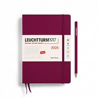 Leuchtturm1917 Week Planner Medium (A5) 2025 Port Red