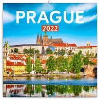 Kalendář 2022 poznámkový: Praha letní, 30 × 30 cm