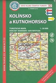 KČT 42 Kolínsko a Kutnohorsko 1:50.000 / tusristická mapa