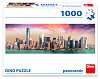 Puzzle 1000 dílků panoramic Manhattan za soumraku
