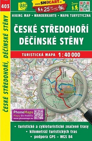 SC 403 České středohoří, Děčínské stěny 1:40 000