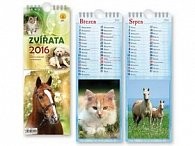 Zvířata 2016 - nástěnný kalendář
