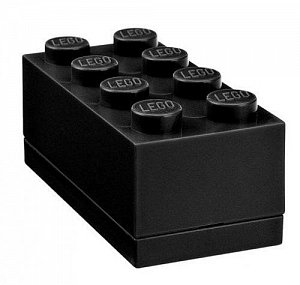 Úložný box LEGO Mini 8 - černý