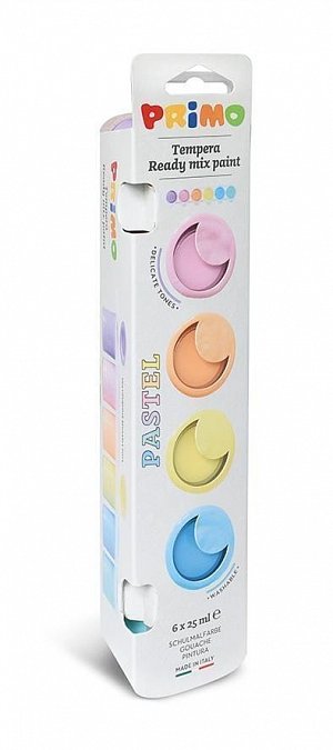 PRIMO PASTEL Temperové barvy v kelímcích, 6 x 25ml