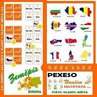 Pexeso Natotata Evropa - státy, vlajky, hlavní města