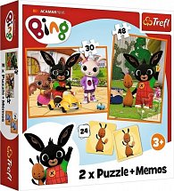 Trefl Puzzle Bing / 30+48 dílků+pexeso