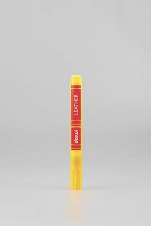 DARWI LEATHER fixy na kůži a koženku - Tmavě žlutá 6 ml