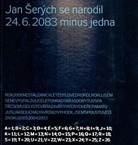 Jan Šerých se narodil 24.6.2083 minus jedna