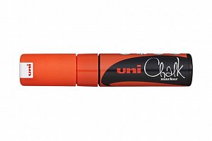 UNI PWE-8K křídový popisovač, 8 mm, fluo oranžový