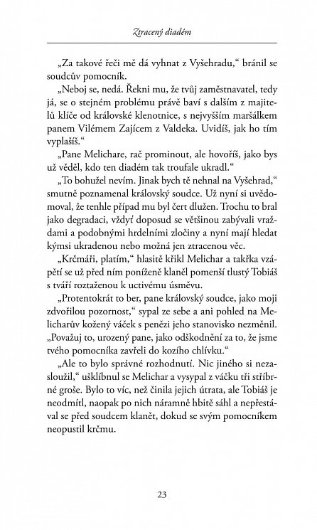 Náhled Ztracený diadém - Případy královského soudce Melichara, 1.  vydání