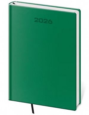 Diář 2026 týdenní A5 Soft - zelená