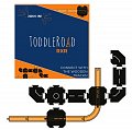 TODDLEROAD 2201 ŽELEZNIČNÍ PŘEJEZD S DOPLŇKY - flexibilní silnice - 8 silikonových puzzle dílů