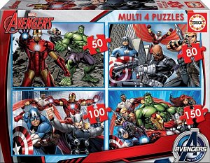 Puzzle Avengers 4v1 (50,80,100,150 dílků)