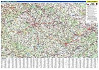 Česká republika - nástěnná automapa 1:360 tis./136x97 cm