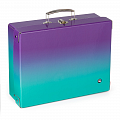 Kufřík lamino hranatý A4 Oxy Ombre - purple-blue