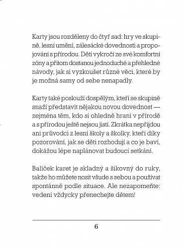 Náhled Lesní škol(k)a karty - 48 zábavných aktivit pod širým nebem