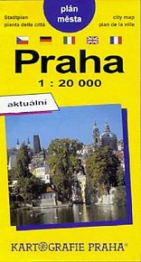 Praha 1:20 000 plán města-n.