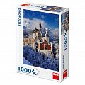 Neuschwanstein v zimě: puzzle 1000 dílků
