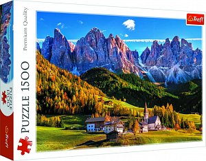Trefl Puzzle Údolí Val di Funes, Dolomity / 1500 dílků