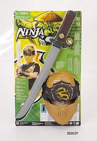 Ninja sada s mečem a maskou