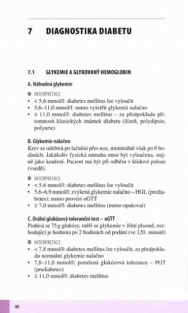 Náhled Diabetes mellitus v kostce