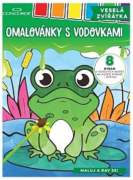 Concorde Omalovánky s vodovkami - Veselá zvířátka A4